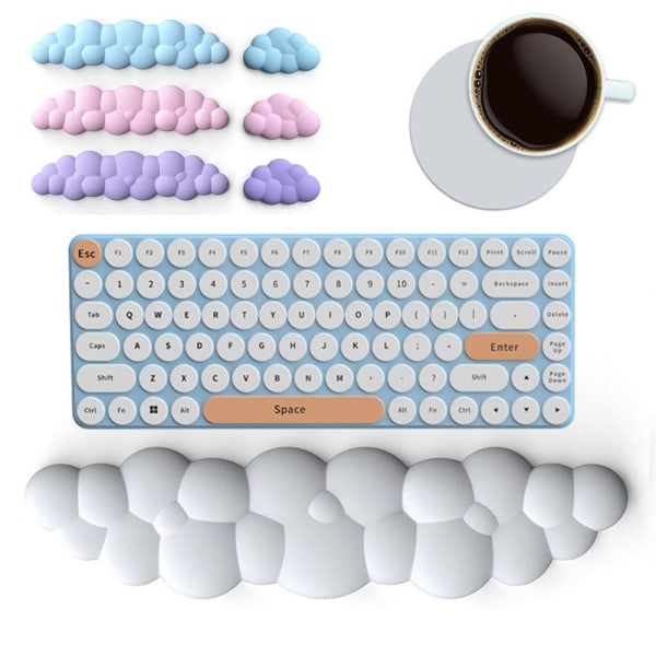 Tastatur Musemåtte Håndledsstøtte SORT KEYBOARD PAD Black-Keyboard Pad