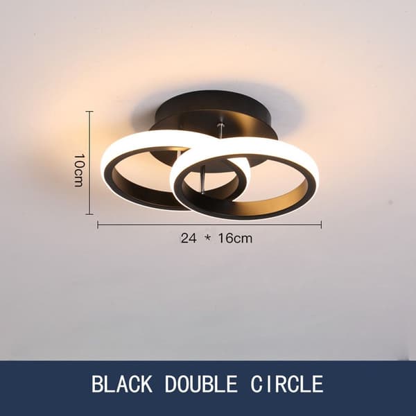 LED-lamppu kattovalaisin VALKOINEN DOUBLE CIRCLE DOUBLE CIRCLE White Double Circle-Double Circle