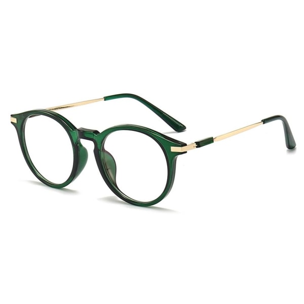 Anti-blått lys lesebriller Runde briller GRØNN STYRKE Green Strength 300