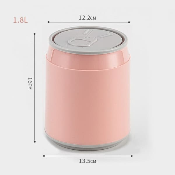 Skrivebord Dust Bin Mini Desktop Bin PINK pink