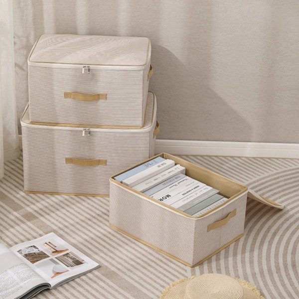 Vaatteiden säilytyslaukku Vaatekaappi Organizer BEIGE SS beige s-s