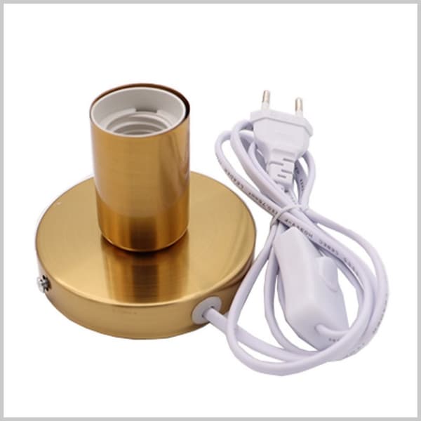 E27 Lampeholder Lys Sokkel HVIT white