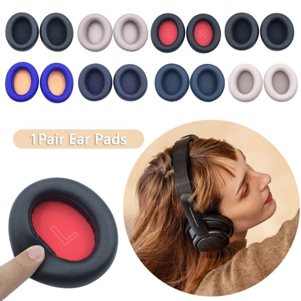1 Par erstatnings ørepude til Anker Soundcore Life BLUE Blue for Q30-for Q30