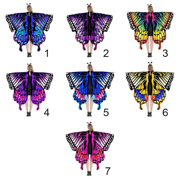 Butterfly Wings Sjal Butterfly Scarf 4 4 4