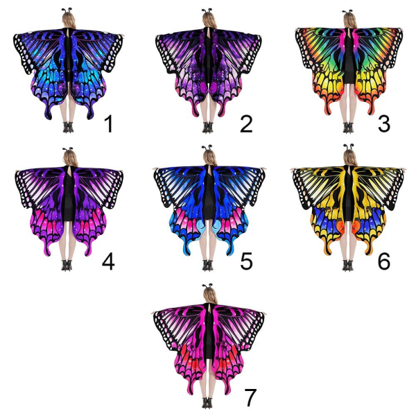 Butterfly Wings Sjal Sommerfugletørklæde 2 2 2