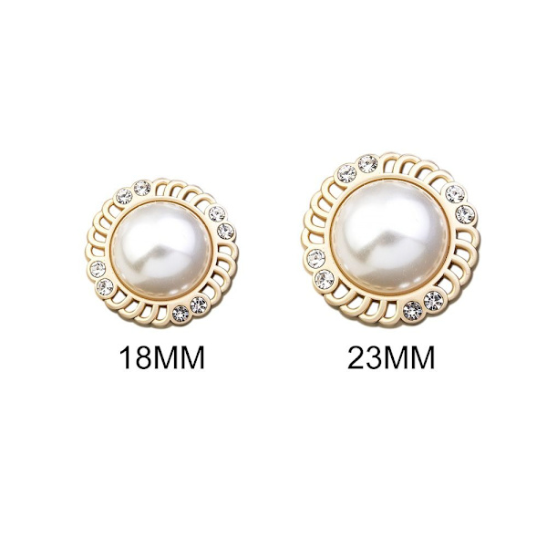 Rhinestone Pearl Buttons Skjorte Buttons 23MM10STK 10STK 23MM10pcs