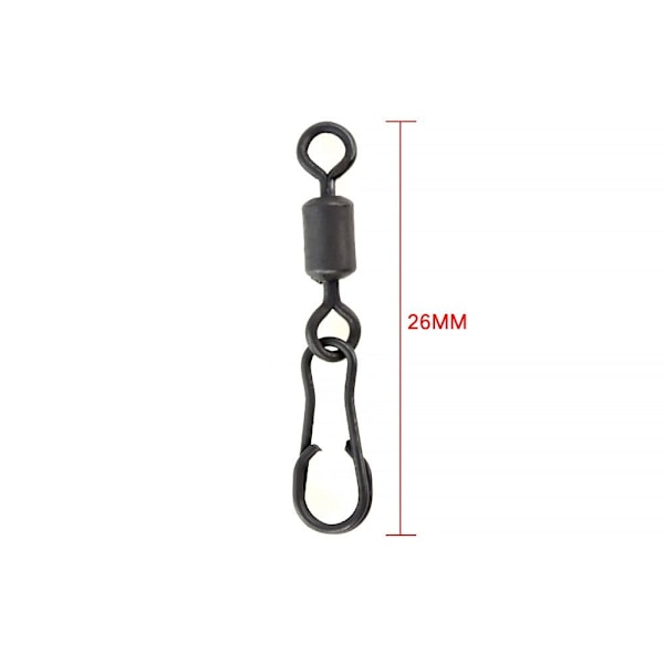 40stk fiskeswivel med trykknapper Fishing Snap Connector fiske