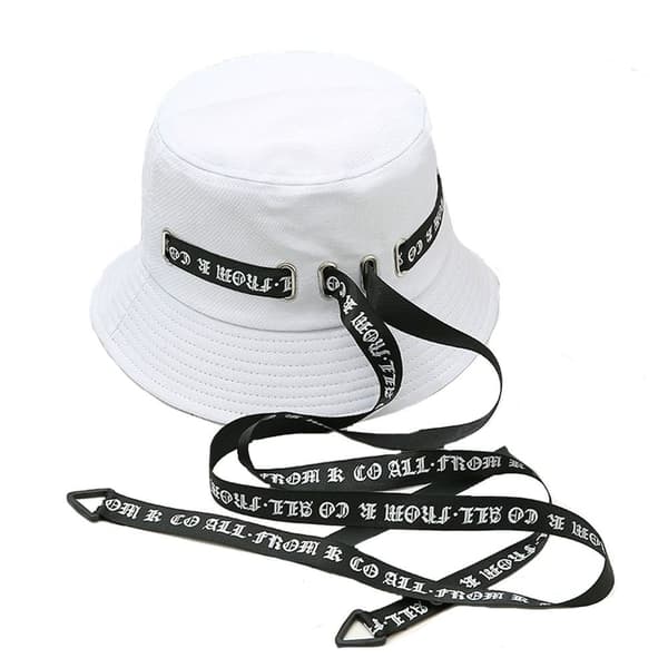 Bøttehatt Fisherman Cap HVIT white