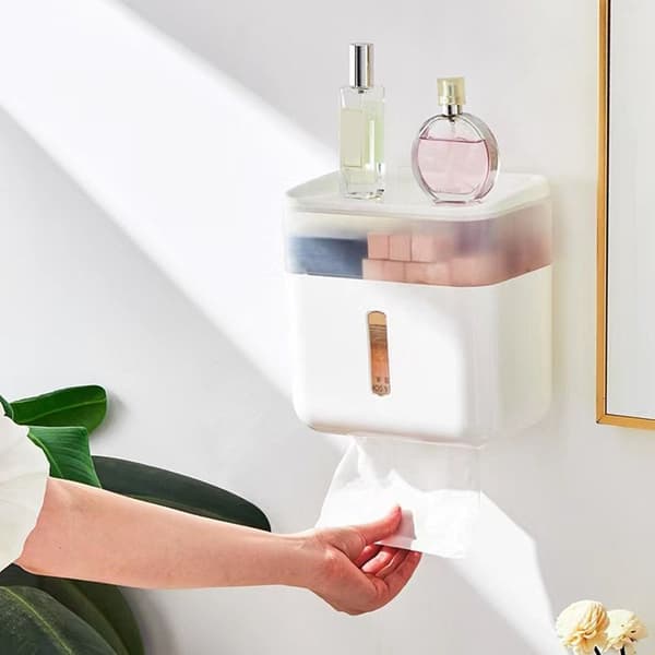 Toiletpapirholder Tissue Box HVID White