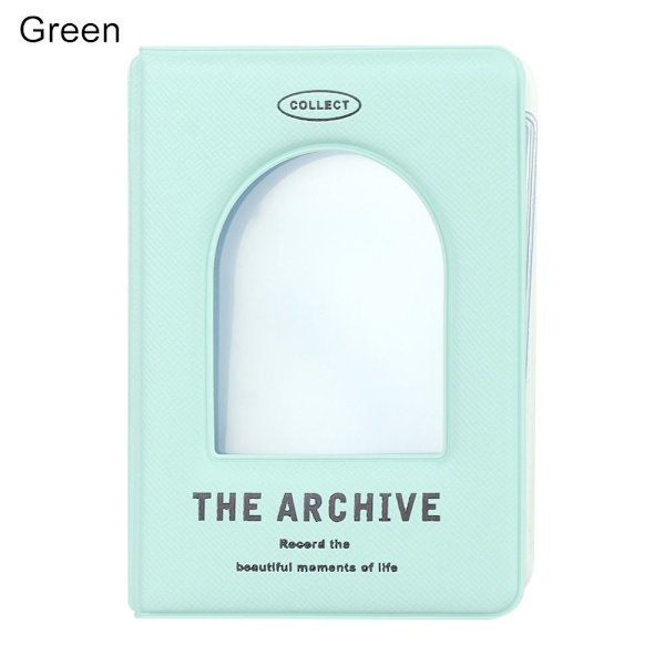 40 Fickor Fotoalbum Korthållare GRÖN Green