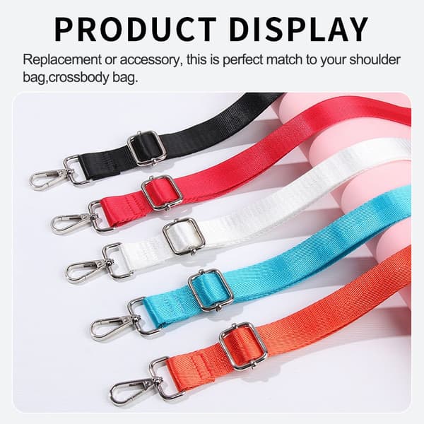 Nylon Strap Käsilaukku Vyöt MUSTA black