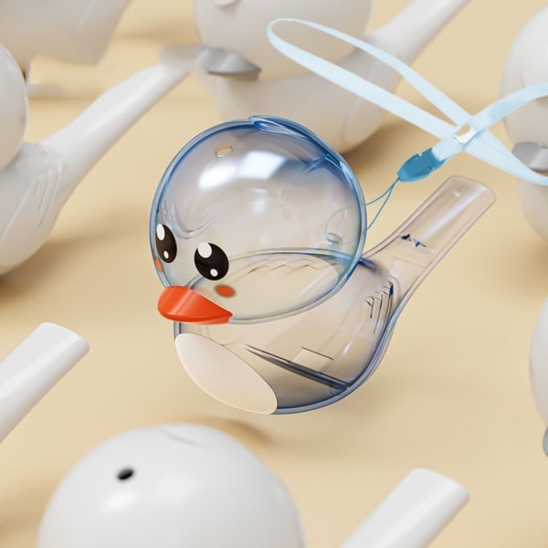 Water Bird Whistle Bathtime Musical Toy BLÅ blue