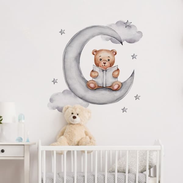 Seinätarrat Sleeping Animal on Moon 7 7 7