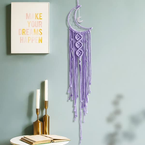 2 ST Drömfångare Star Moon Drömfångare Boho Dream Catcher