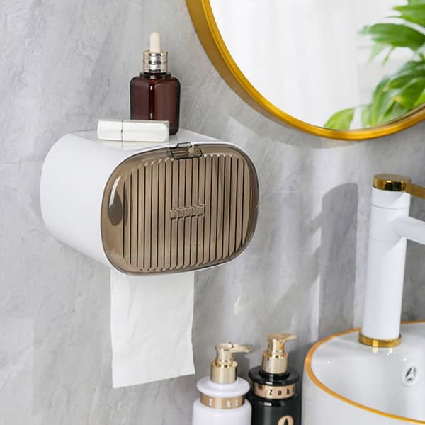 Toiletpapirholder Tissue Box HVID White