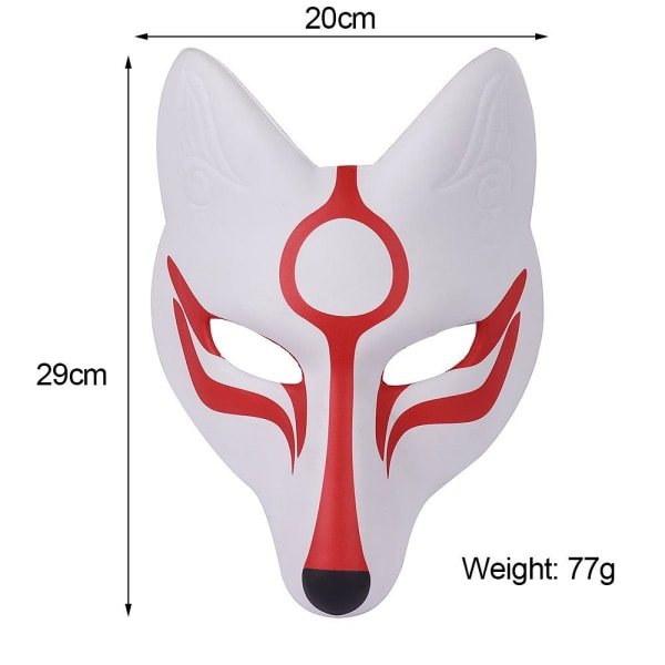 Foxes Masker Cosplay Masker SVART black
