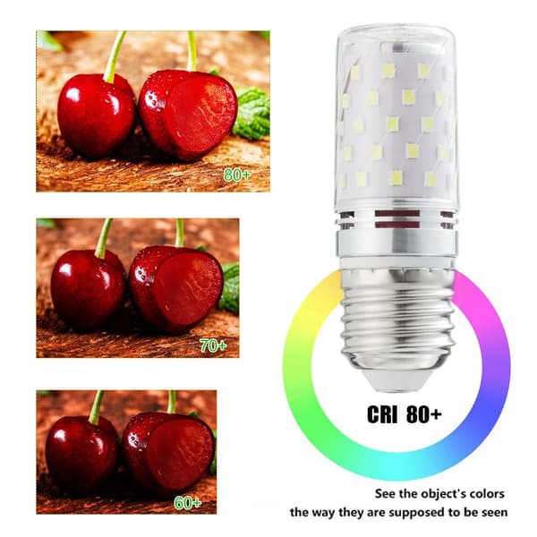 6 Pakke E27 LED pærer 12w