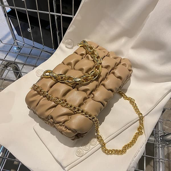 Puffy Handbag Skulderveske HVIT white