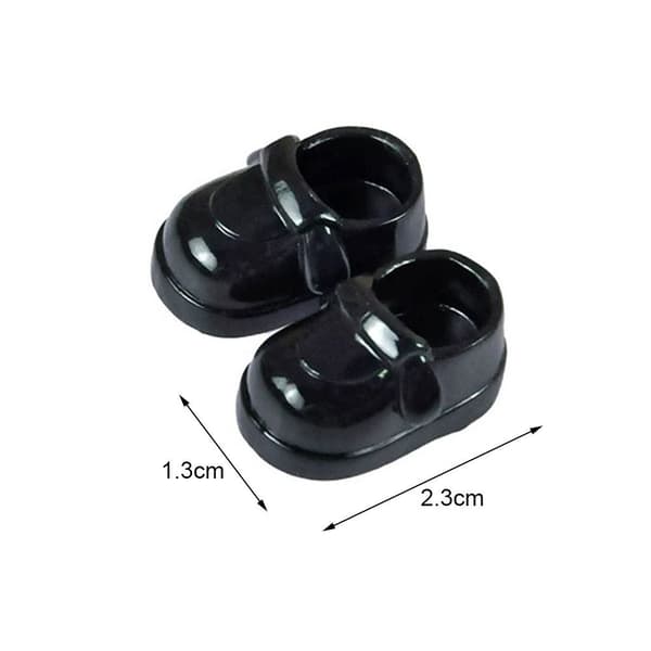 1 par söta skor PVC dockkläder 2 2 2
