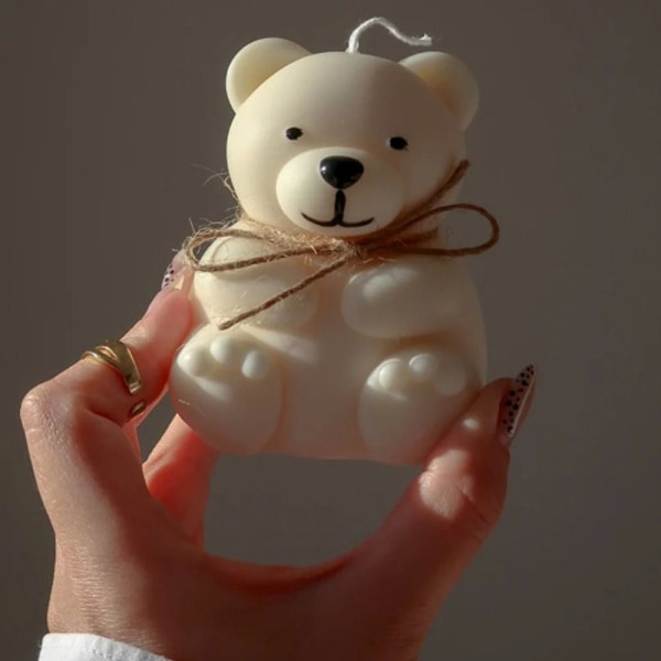 Bear Candle Mold 3D Art Wax Mold S S