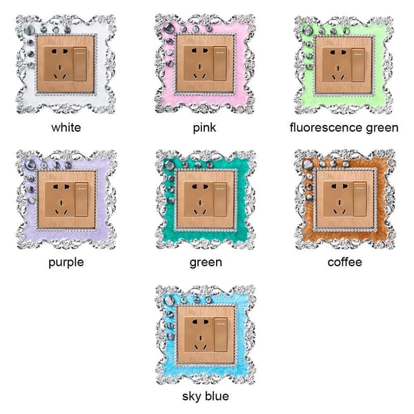 Single Light Switch Cover Sockel Surround Frame KAFFE coffee