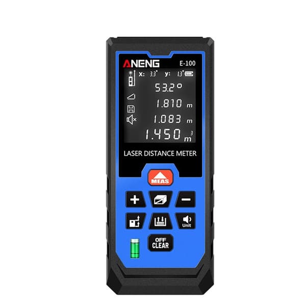 Laser Distance Meter Range Finder med bobleniveauer 100M