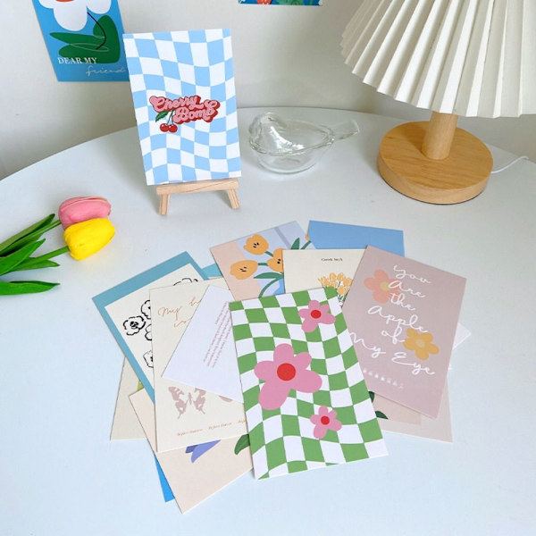 Blomstertulipanpostkort gratulasjonskort C C C