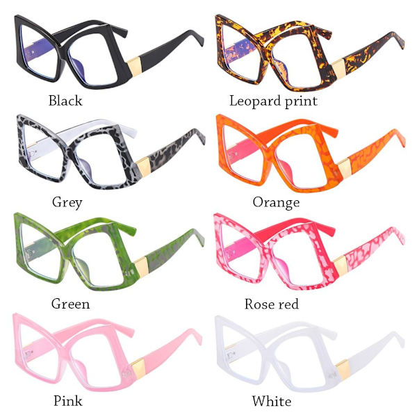 Anti-Blue Light Briller Overdimensionerede briller LEOPARD PRINT Leopard print