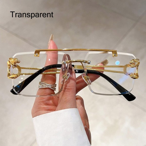 Indfattede solbriller Gepard Decor Solbriller TRANSPARANT Transparent