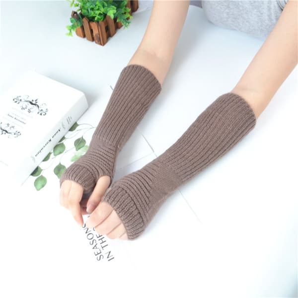 Fingerløse hansker False Sleeves SVART black