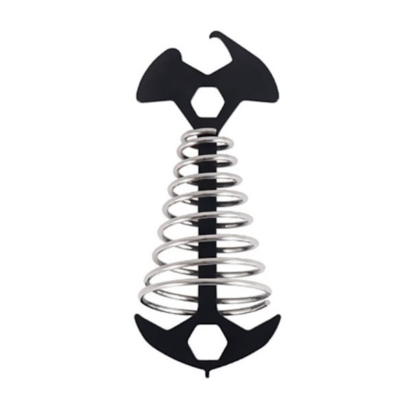 2stk Spring Fishbone Ankerteltplugger SORT Black