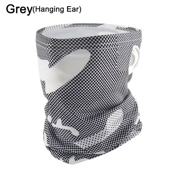 Fiske Sport Halvmaske Riding Løpeskjerf GRÅT HENGENDE ØRE Grey Hanging Ear-Hanging Ear