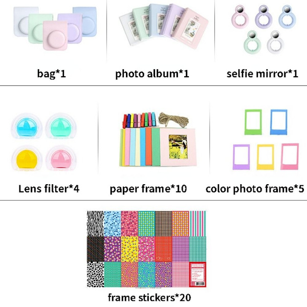 PU- case Instant Camera BLÅ Blue