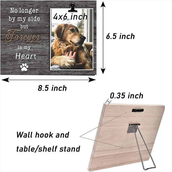 Hundesouvenir fotoramme Pet Memorial fotoramme B B