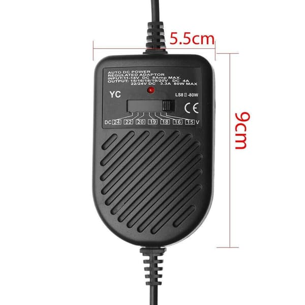 Bilopladeradapter til bærbar computer, DC-adapter