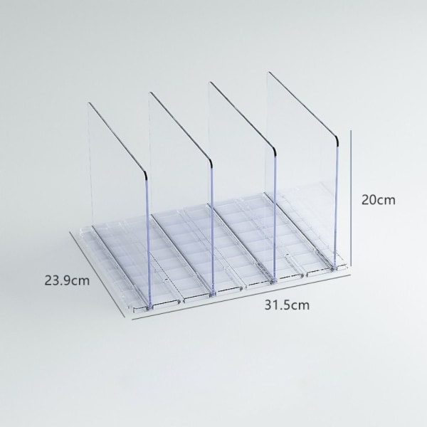 Oppbevaringsparti Hylleinndeler TRANSPARENT L Transparent L