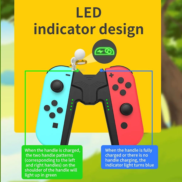til Nintendo Switch Joycon Game Charging Grip