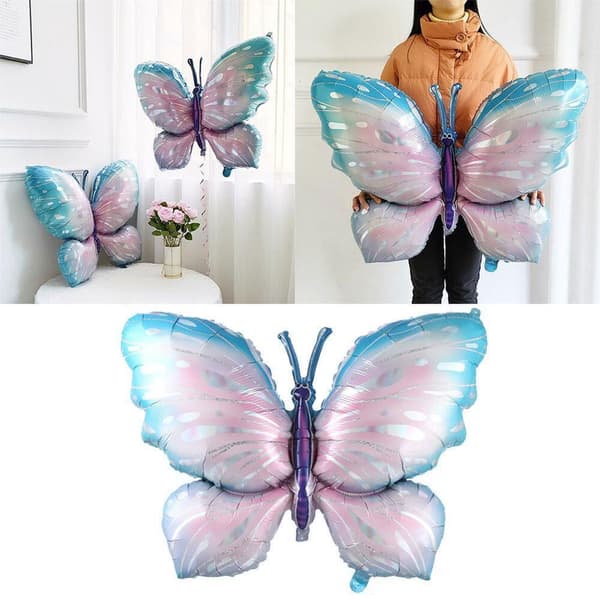 2kpl Värikäs Butterfly Balloon Gradient Pink Butterfly Wedding