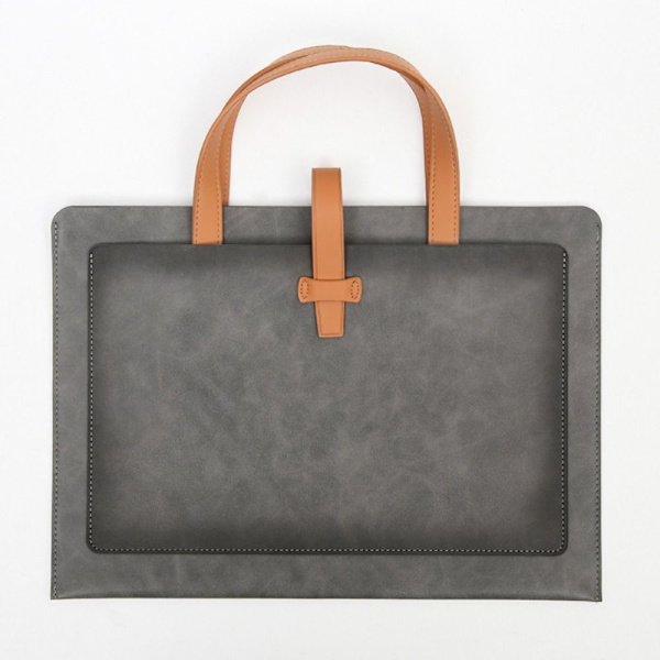 Business Document Bag Kannettavan tietokoneen käsilaukku HARMAA grey