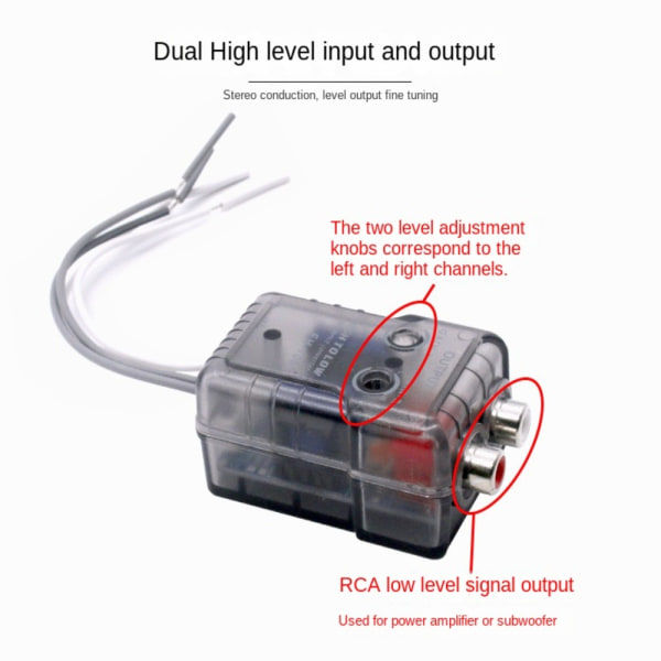 Højttaler RCA Adapter Audio Converter FH-108