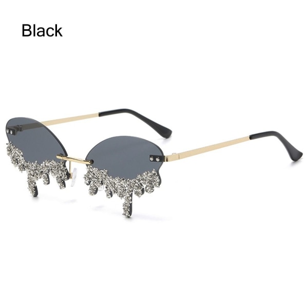 Solbriller til kvinder Tear Shape SORT SORT Black