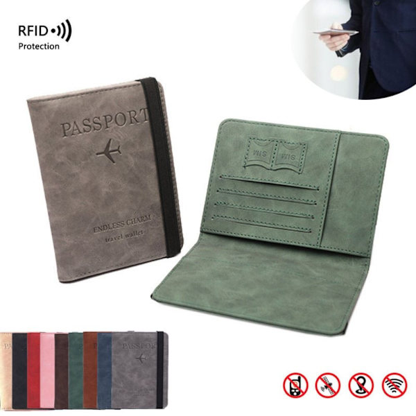 RFID Passholder Passport Bag SORT black