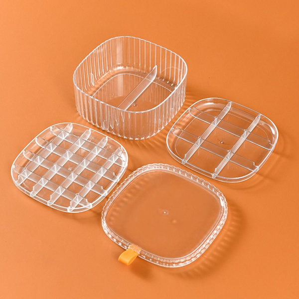Smykkeskrin Oppbevaringsboks HVIT 3 LAG 3 LAG white 3 layers-3 layers