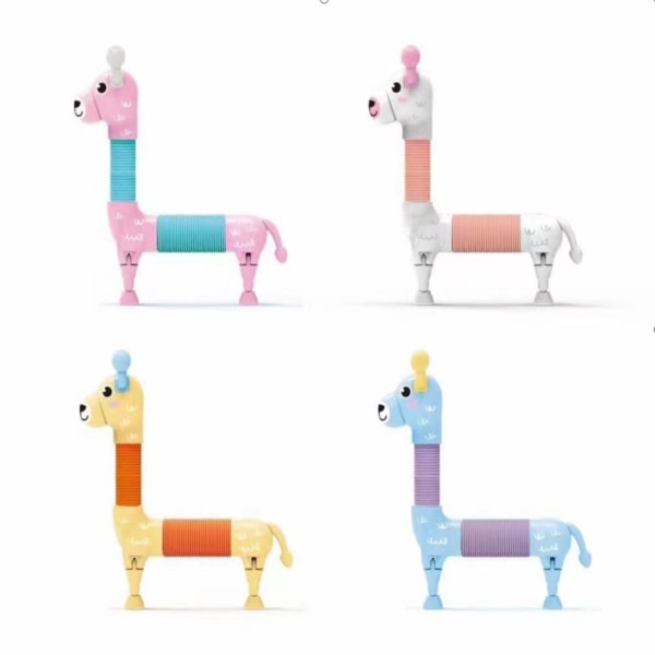 3 STK Girafpoprør Dyresugelegetøj ALPACA ALPACA Alpaca