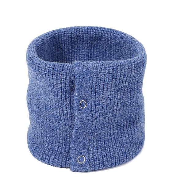 Stickad Neck Damask Halsvärmare GRÅ grey