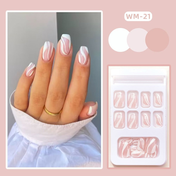24 stk. False Nails Short Square Z-151 Z-151 Z-151
