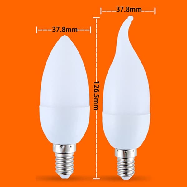 LED Flame Glödlampor Candle Fire Glödlampa E14A A E14A