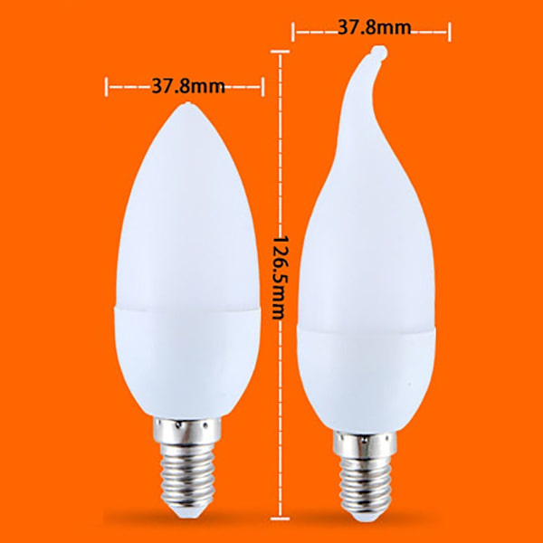 LED flamme lyspærer Stearinlys Brann lyspære E14B B E14B