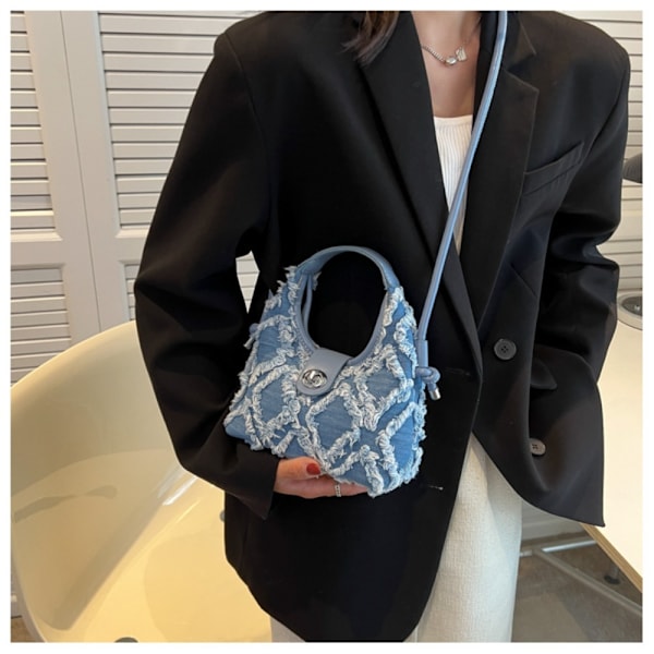 Skulder Crossbody Tasker Dame Håndtasker BLÅ Blue
