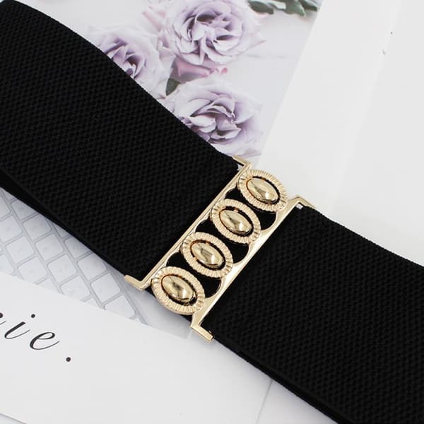 Stretch linning taljerem SORT black